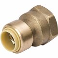 Proline 1/2 In. x 3/4 In. FPT Brass Push Fit Adapter 6630-234